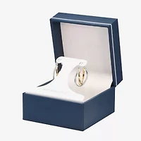 Silver Reflections Womens 25mm Hoop Earrings
