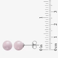 Genuine Pink Quartz, Green Jade & Black Onyx  Sterling Silver Earring Set