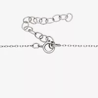 Womens White Cultured Freshwater Pearl Sterling Silver Inch Pendant Necklace