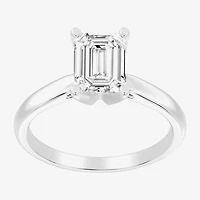 2 CT. Lab-Grown (I / SI2) Diamond Emerald-cut Solitaire Engagement Ring 14K Gold