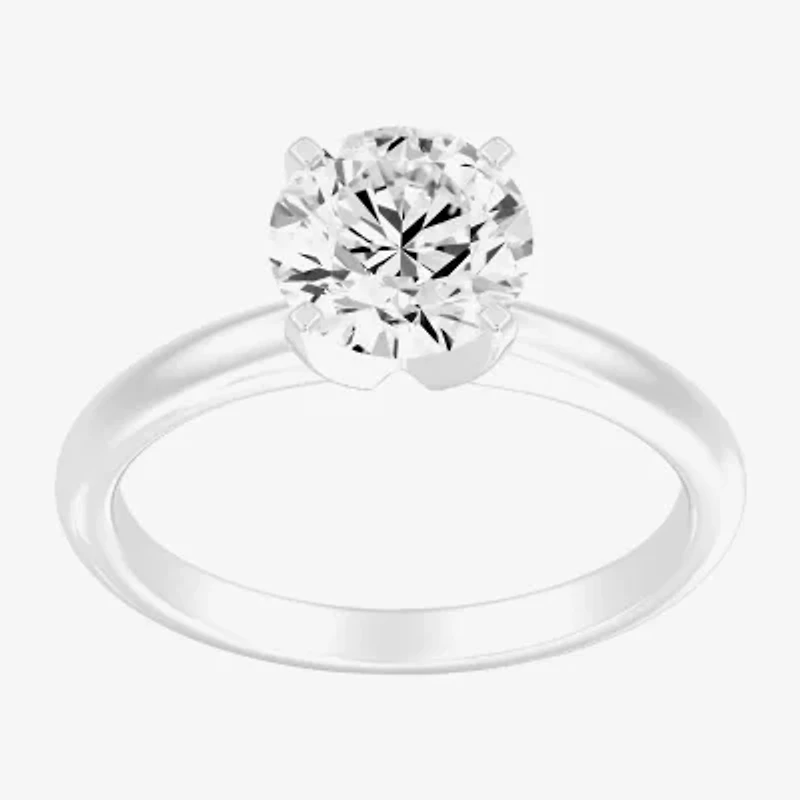 2 CT. Round Lab-Grown (G / SI2) Diamond  Solitaire Engagement Ring 14K Gold