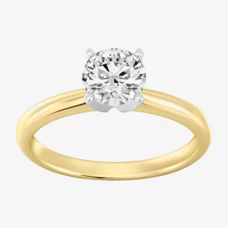 1 1/4 CT. Lab-Grown (G / SI2) Diamond Round Solitaire Engagement Ring 14k Gold