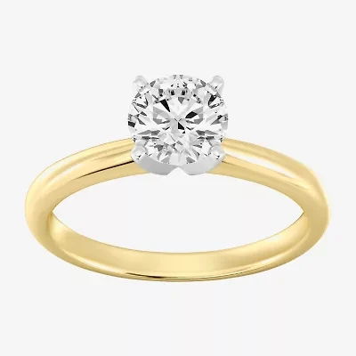 1 1/4 CT. Lab-Grown (G / SI2) Diamond Round Solitaire Engagement Ring 14k Gold
