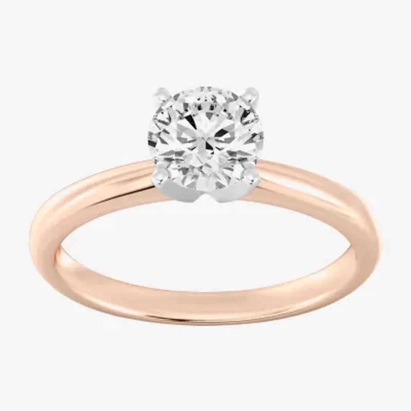 1 1/4 CT. Lab-Grown (G / SI2) Diamond Round Solitaire Engagement Ring 14k Gold