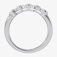 Floating Diamonds (F / Vs2) Womens 3.5MM 1 CT. T.W. Lab Grown White Diamond 14K Gold 5-Stone Anniversary Band