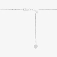Womens 14K White Gold 22 Inch Link Necklace