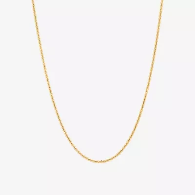 Womens 14K Gold 22 Inch Link Necklace