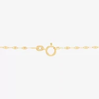 Womens 14K Gold 18 Inch Y Necklace