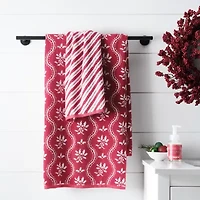 Martha Stewart Yuletide Ogee 2-pc. Hand Towel
