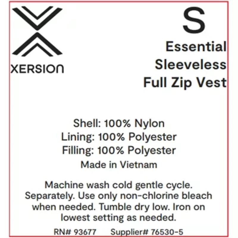 Xersion Quilted Mens Sleeveless Big and Tall Vest