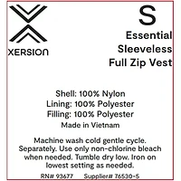Xersion Quilted Mens Sleeveless Big and Tall Vest