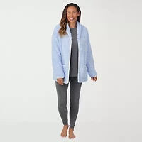 Cuddl Duds Womens Sherpa Long Sleeve Mid Length Robe