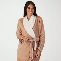 Cuddl Duds Womens Long Sleeve Mid Length Robe