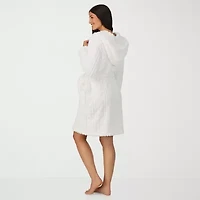 Cuddl Duds Womens Sherpa Long Sleeve Mid Length Robe