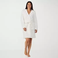 Cuddl Duds Womens Sherpa Long Sleeve Mid Length Robe
