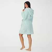 Cuddl Duds Womens Sherpa Long Sleeve Mid Length Robe