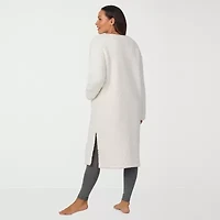 Cuddl Duds Womens Sherpa Long Sleeve Mid Length Robe