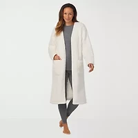 Cuddl Duds Womens Sherpa Long Sleeve Mid Length Robe