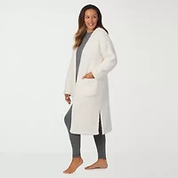 Cuddl Duds Womens Sherpa Long Sleeve Mid Length Robe