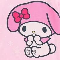 Little & Big Kid Girls Round Neck Long Sleeve Regular Fit Hello Kitty Graphic T-Shirt