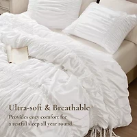 510 Design Evelina Ruched Soft Comforter Set