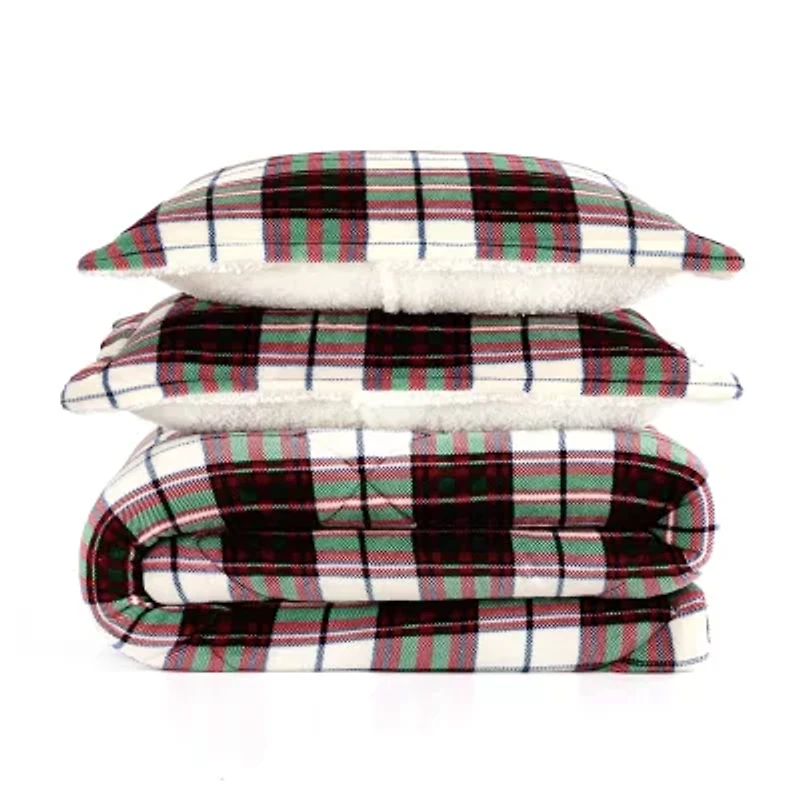 Truly Soft Cuddle Warmth Marlon Plaid Comforter Set