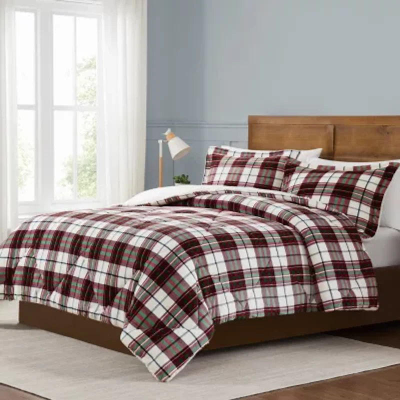 Truly Soft Cuddle Warmth Marlon Plaid Comforter Set