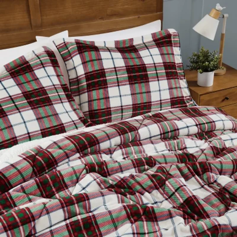Truly Soft Cuddle Warmth Marlon Plaid Comforter Set