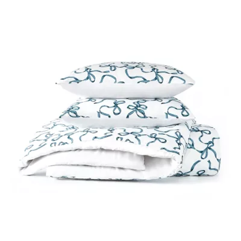 Truly Soft Printed Bow Duvet Cover Set