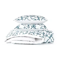 Truly Soft Printed Bow Duvet Cover Set