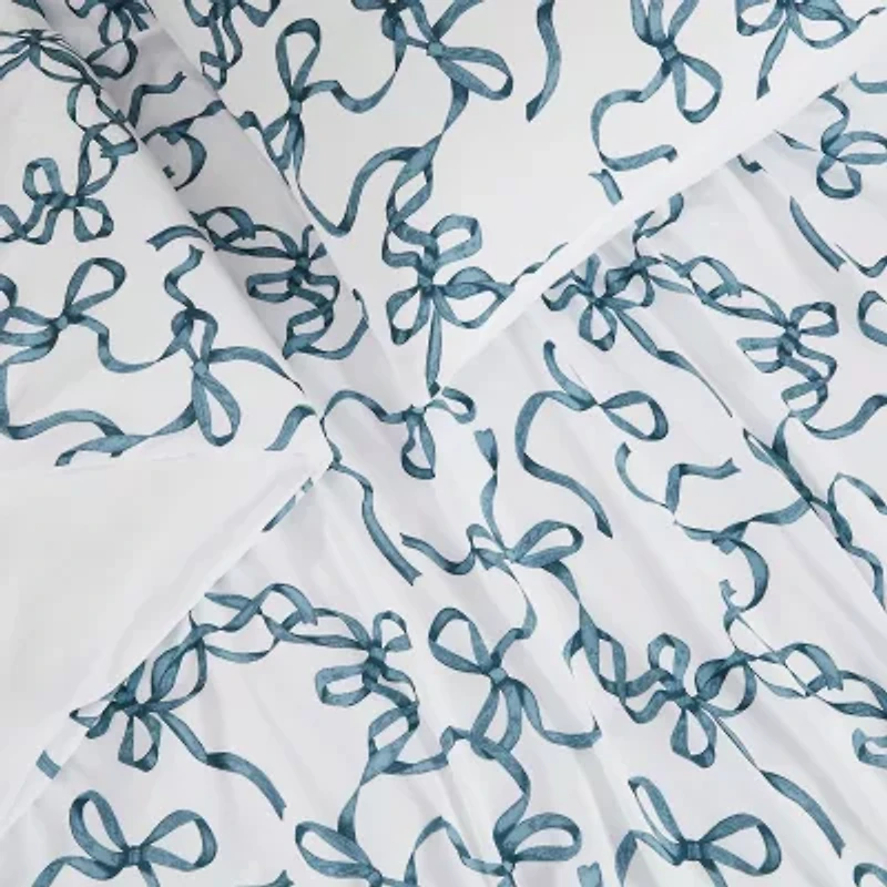 Truly Soft Printed Bow Duvet Cover Set