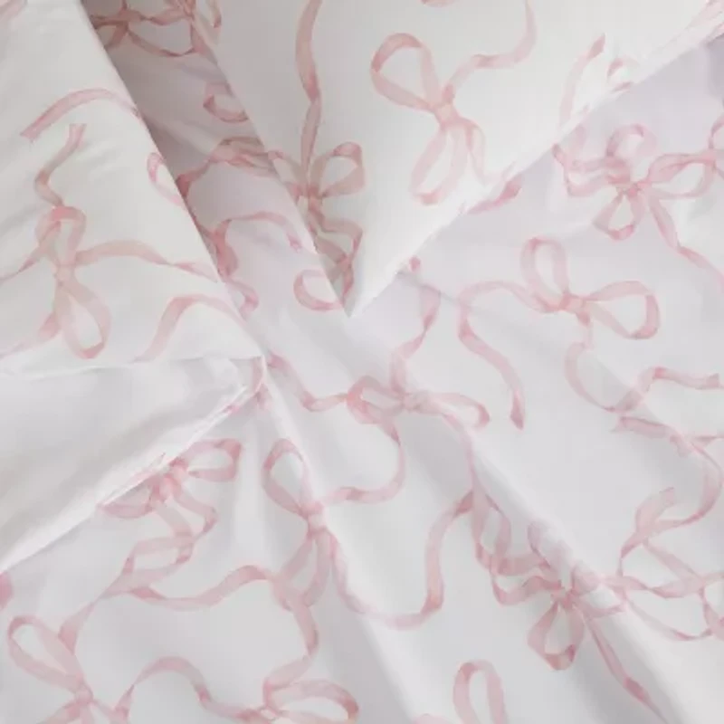 Truly Soft Printed Bow Duvet Cover Set