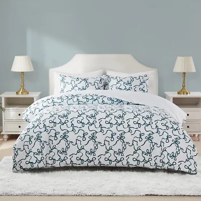 Truly Soft Printed Bow Duvet Cover Set