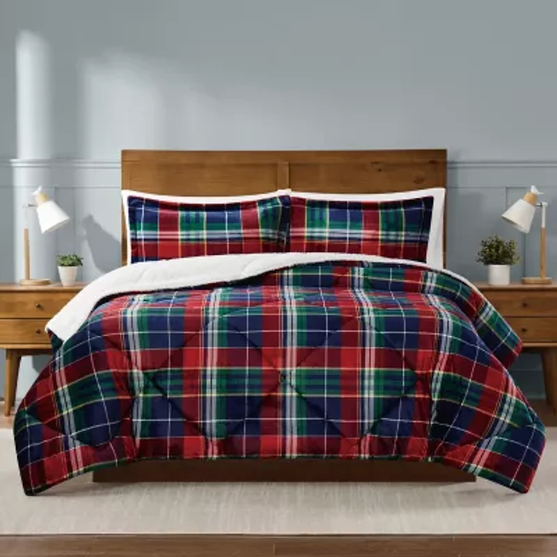 Truly Soft Cuddle Warmth Ivan Plaid Comforter Set