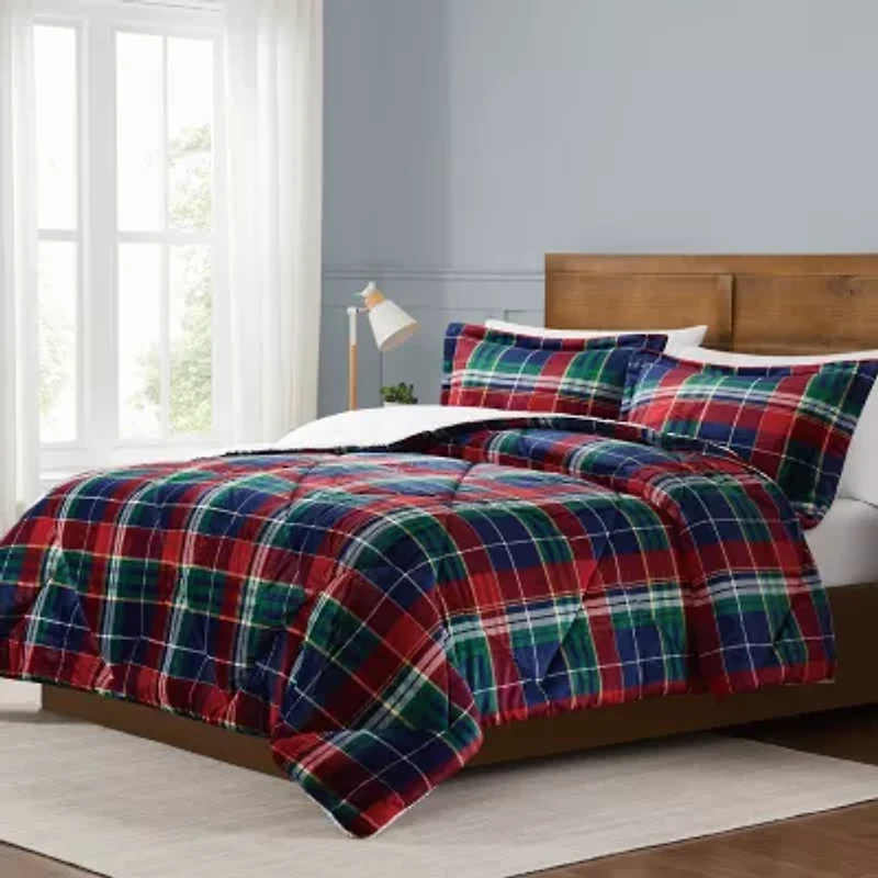 Truly Soft Cuddle Warmth Ivan Plaid Comforter Set