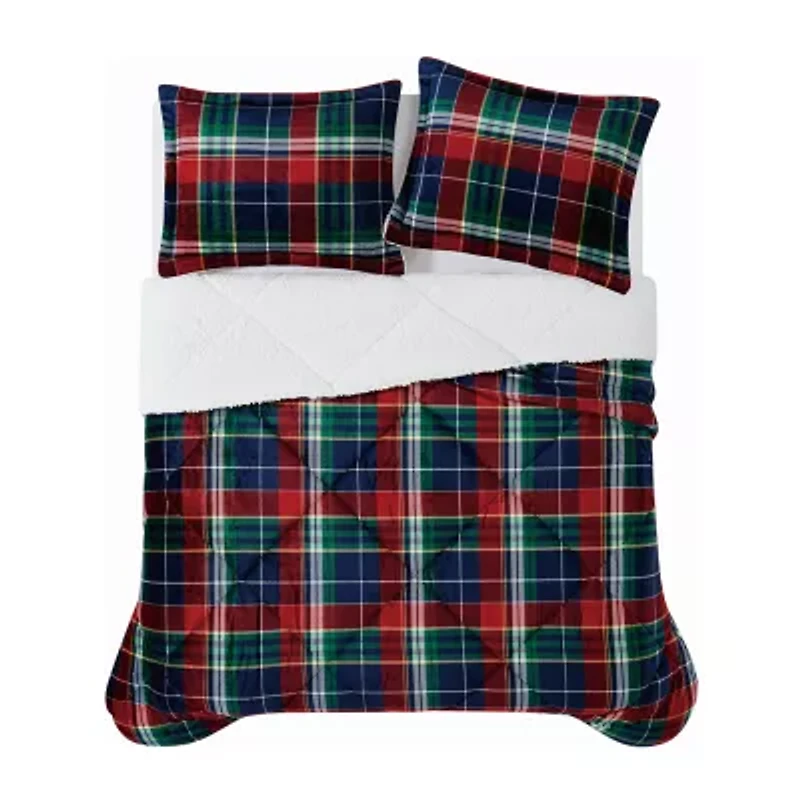 Truly Soft Cuddle Warmth Ivan Plaid Comforter Set