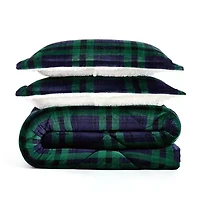 Truly Soft Cuddle Warmth Tartan Plaid Comforter Set