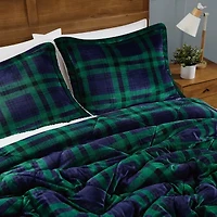 Truly Soft Cuddle Warmth Tartan Plaid Comforter Set