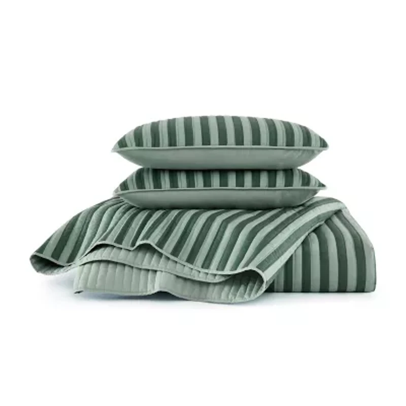 Truly Soft Weston Stripe Quilt Set