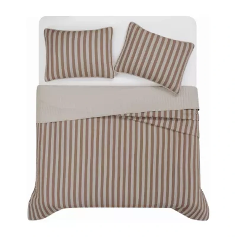 Truly Soft Weston Stripe Quilt Set