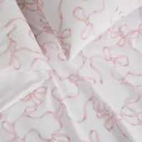 Truly Soft Printed Bow Comforter Set