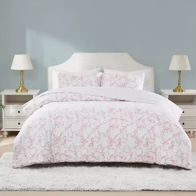 Truly Soft Printed Bow Comforter Set