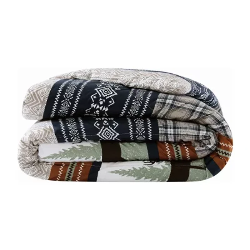 Mossy Oak Rock Ledge Creek Stripe Comforter