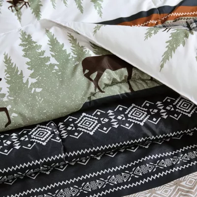 Mossy Oak Rock Ledge Creek Stripe Comforter