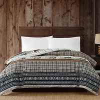 Mossy Oak Rock Ledge Creek Stripe Comforter