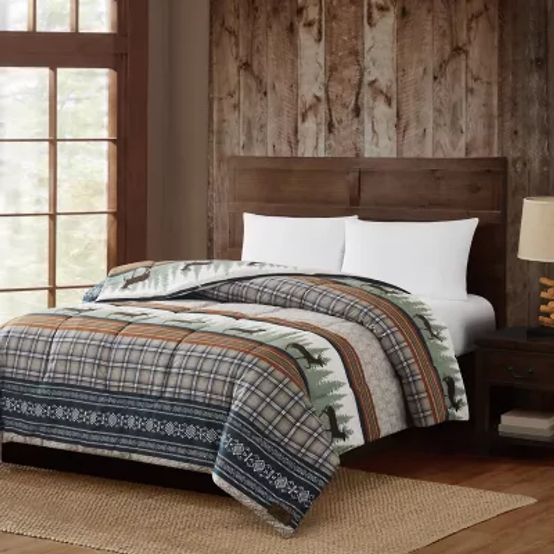 Mossy Oak Rock Ledge Creek Stripe Comforter