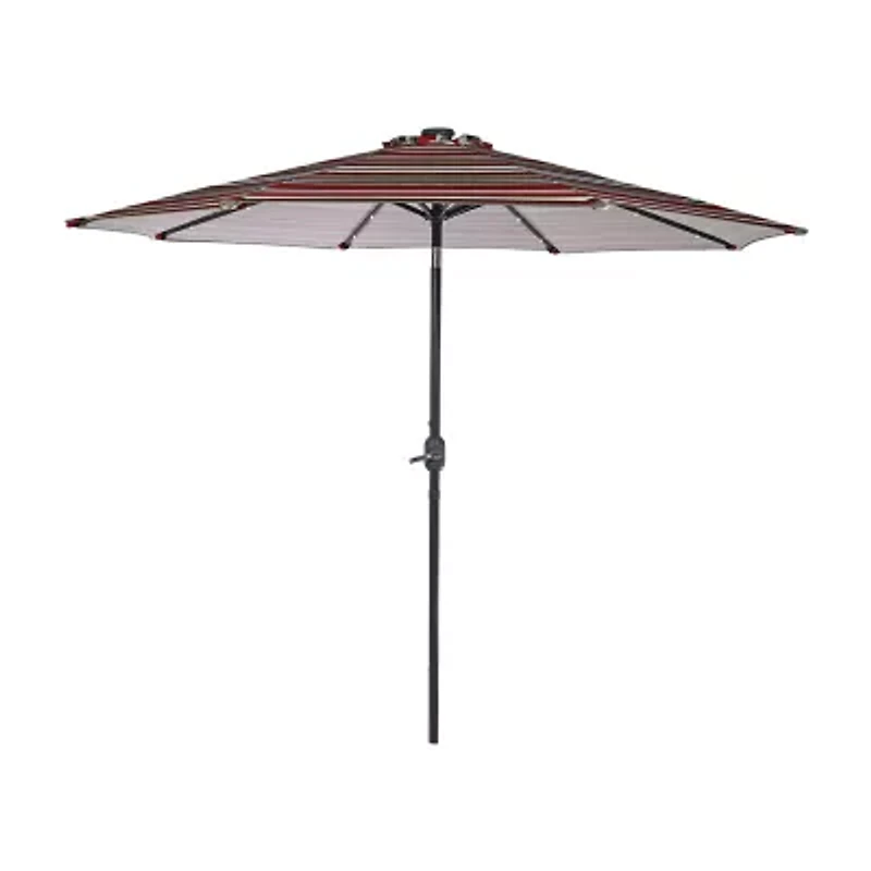 Sunnydaze® 9-Foot Solar Patio Umbrella with Tilt Crank