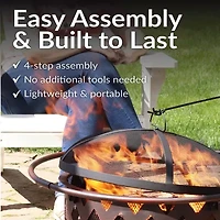 Sunnydaze Collection Portable Weather Resistant Fire Pit
