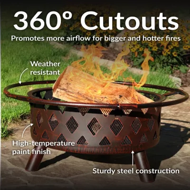 Sunnydaze Collection Portable Weather Resistant Fire Pit