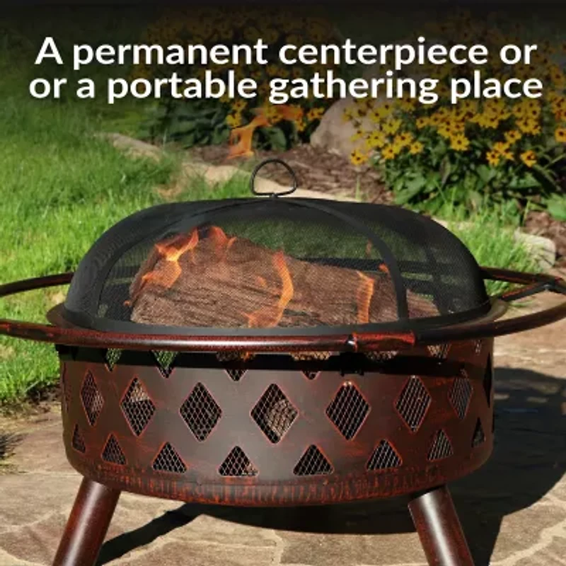 Sunnydaze Collection Portable Weather Resistant Fire Pit